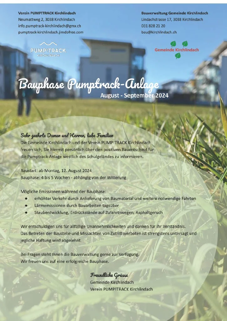 Flyer Bauphase