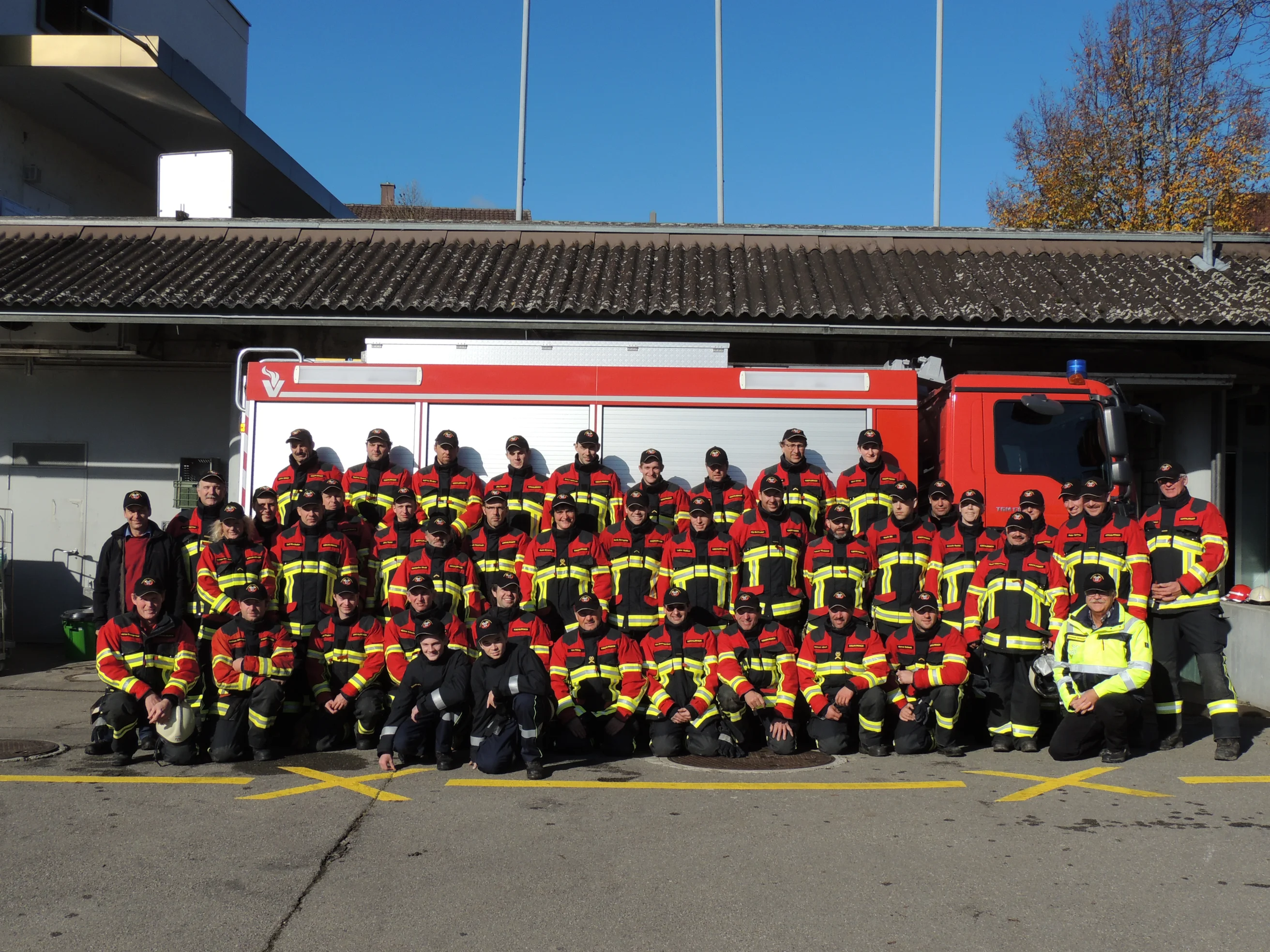 Mannschaft der Feuerwehr Kirchlindach